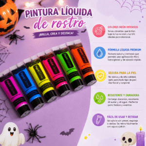 Mini Pinturas Para Rostro Halloween