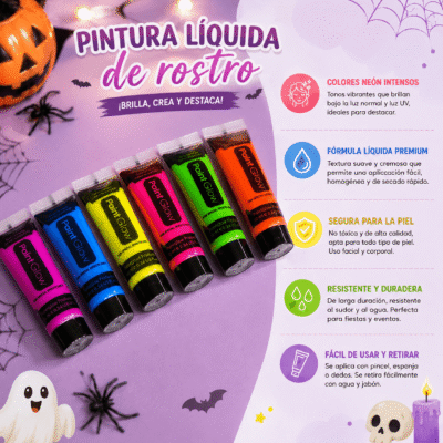 Mini Pinturas Para Rostro Halloween