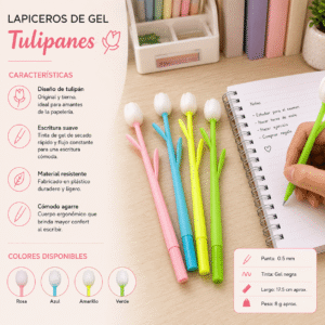 Lapiceros Tulipanes De Gel - Imagen 4