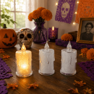 Lamparas Velas Led Medianas Diamantadas
