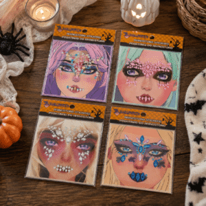 Sticker de Pedreria Halloween para Rostro Infantiles