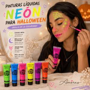 Mini Pinturas Para Rostro "Paint Glow" Halloween - Imagen 3