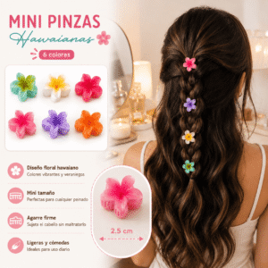 Mini Pinzas Hawainas Clasicas Cute - Imagen 2