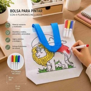 Bolsas Reutilizables para Pintar con Plumones - Imagen 3