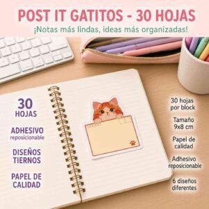Pos Its Gatitos Lindos Colores - Image 3