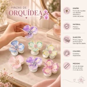 Pinzas Orquideas Colores - Image 2