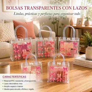 Bolsas de Plastico Transparente Con Diseños Chicas - Imagen 2