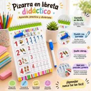 Libretas tipo Pizarrón para Colorear
