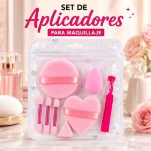 Bolsitas de Esponjas para Maquillaje, Perfilador y Aplicadores Corazon - Imagen 2