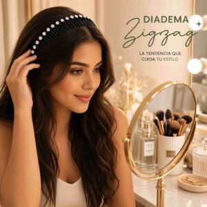 Diademas ZigZag con Pedreria Tendencia - Imagen 3