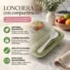 Lonchera con Compartimento y Cuchara