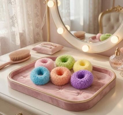 Donas Scrunchies Tipo Toalla Colores Lindos