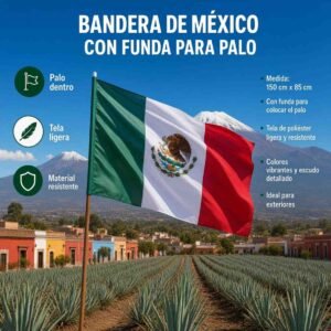 Banderas de México 150cm * 85cm - Image 2