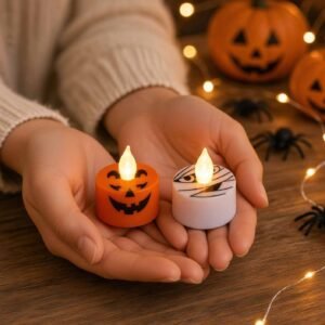 Velas Led Halloween Decoradas - Imagen 2