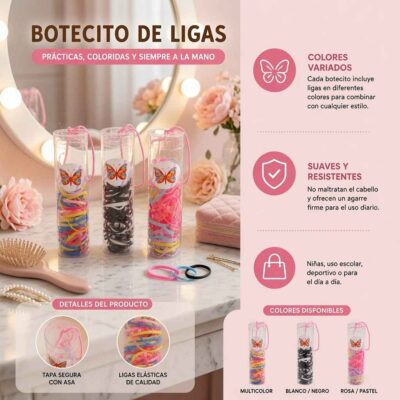 Tubos de Ligas para Cabello Ch
