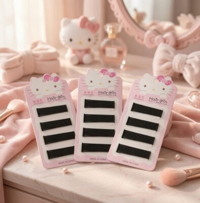 Sets Kitty Pasadores Negros para Cabello