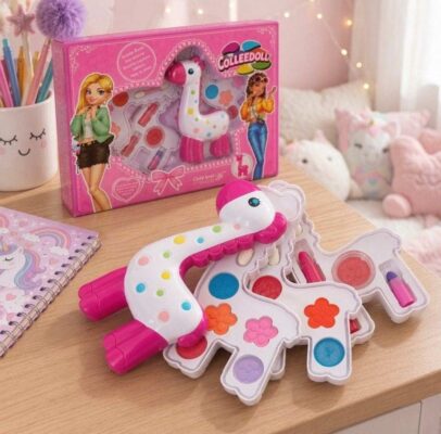 Maquillaje Infantil Jirafa Estuche Giratorio