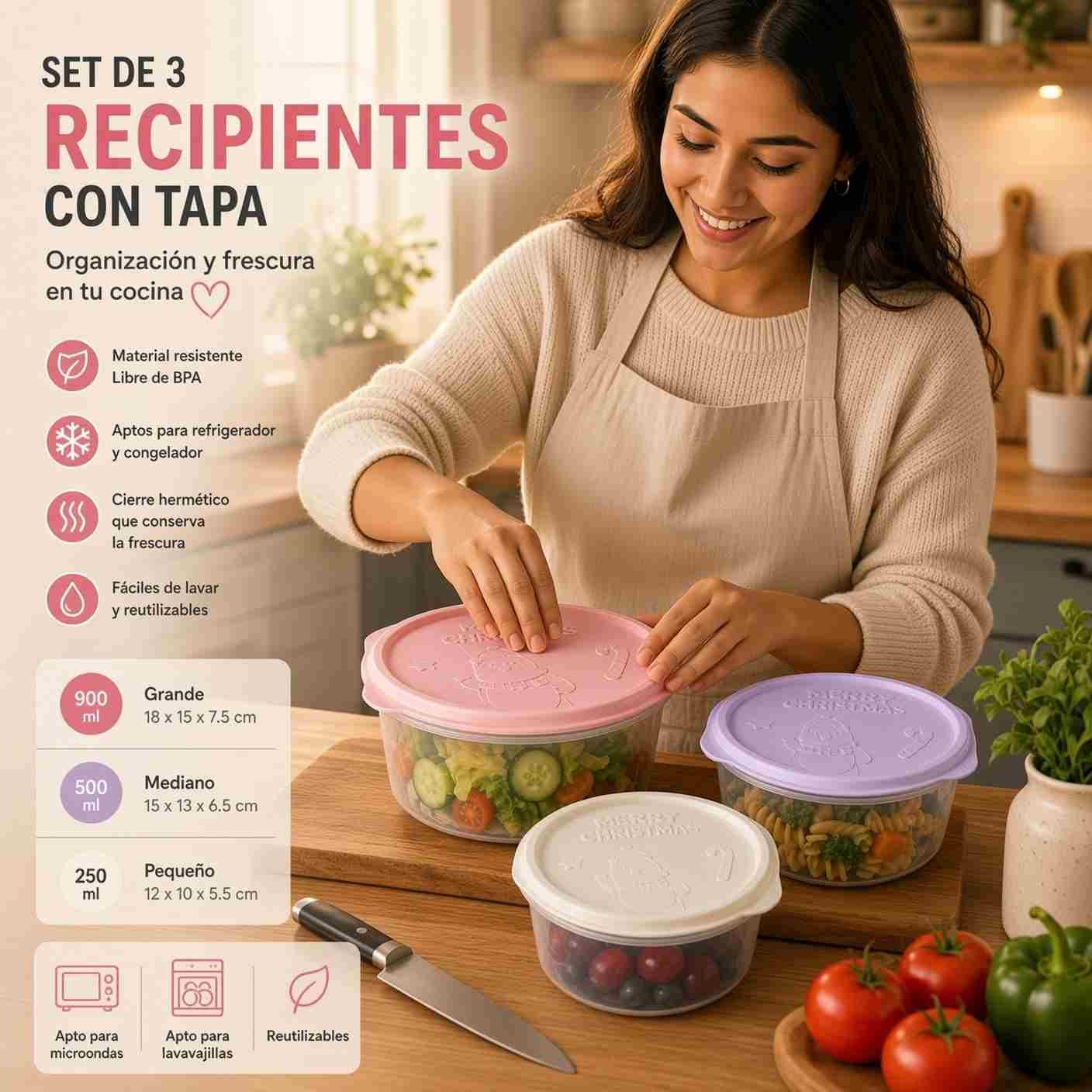 Sets de 3 Toppers con Tapa colores - Imagen 3