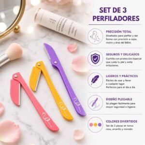 Sets de 3 Perfliadores de Rostro Plegables - Image 2