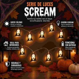Serie de Scream Luces de Pilas - Imagen 2