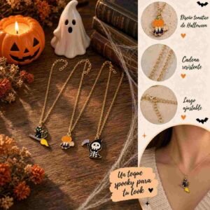 Collar Halloween con Dijes Hermosos - Imagen 3