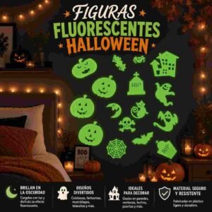 Figuras Halloween Fluorescentes Gds - Imagen 2