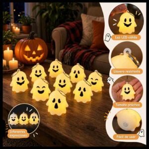 Fantasmitas Halloween con Luces - Imagen 3