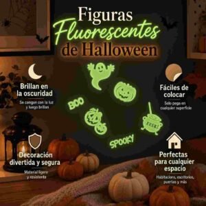 Figuras Halloween Fluorescentes Ch - Imagen 2