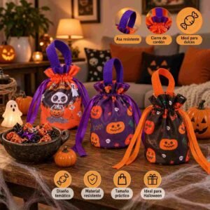 Bolsas Tipo Organza Halloween Estampada - Imagen 3