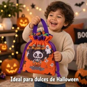 Bolsas Tipo Organza Halloween Estampada - Imagen 2