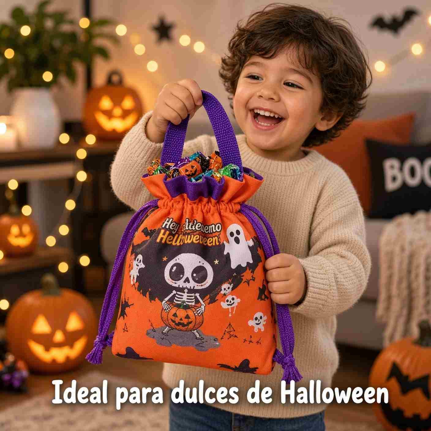 Bolsas Tipo Organza Halloween Estampada - Imagen 2