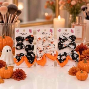 Sets Moños Halloween, Uno grande y dos Pequeños
