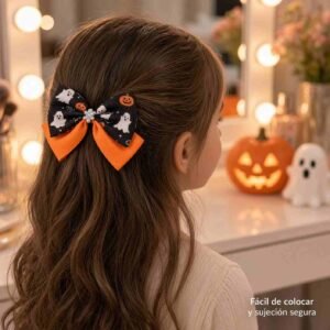 Sets Moños Halloween, Uno grande y dos Pequeños - Imagen 2