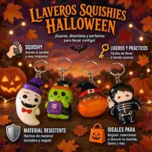 Llaveros Halloween Squishies Ch - Imagen 3