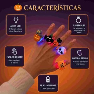 Anillos Halloween con Figura 3D - Imagen 3