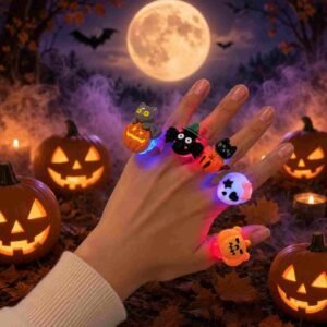 Anillos Halloween con Figura 3D