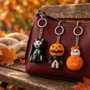 Llaveros Halloween Firguras 3D Calabacitas