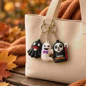 Llaveros Halloween Firguras 3D Calabacitas - Imagen 2