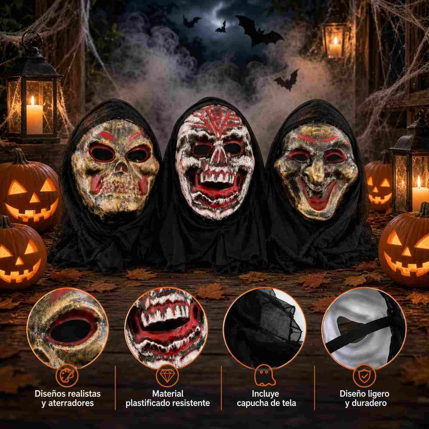 Mascara Halloween para Disfraz de Diferentes Modelos - Imagen 2