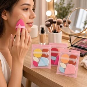 Sets de Esponjas para Maquillaje Rostro/Borlas