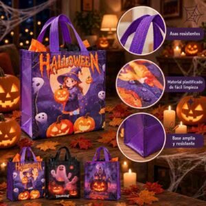 Bolsas Reutilizables Halloween Medianas - Imagen 2