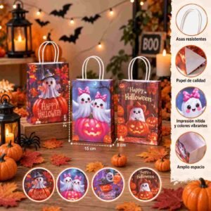 Bolsas de Halloween para Dulceros (Papel) - Imagen 2