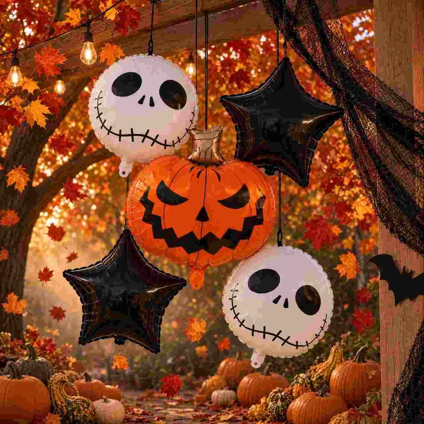 Decoración de 5 Piezas de Globos Halloween Figuras