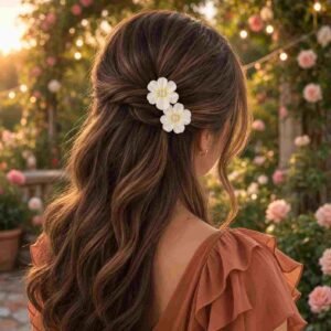 Dúos de Flores Pasadores Hermosos - Imagen 3