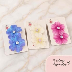 Dúos de Flores Pasadores Hermosos