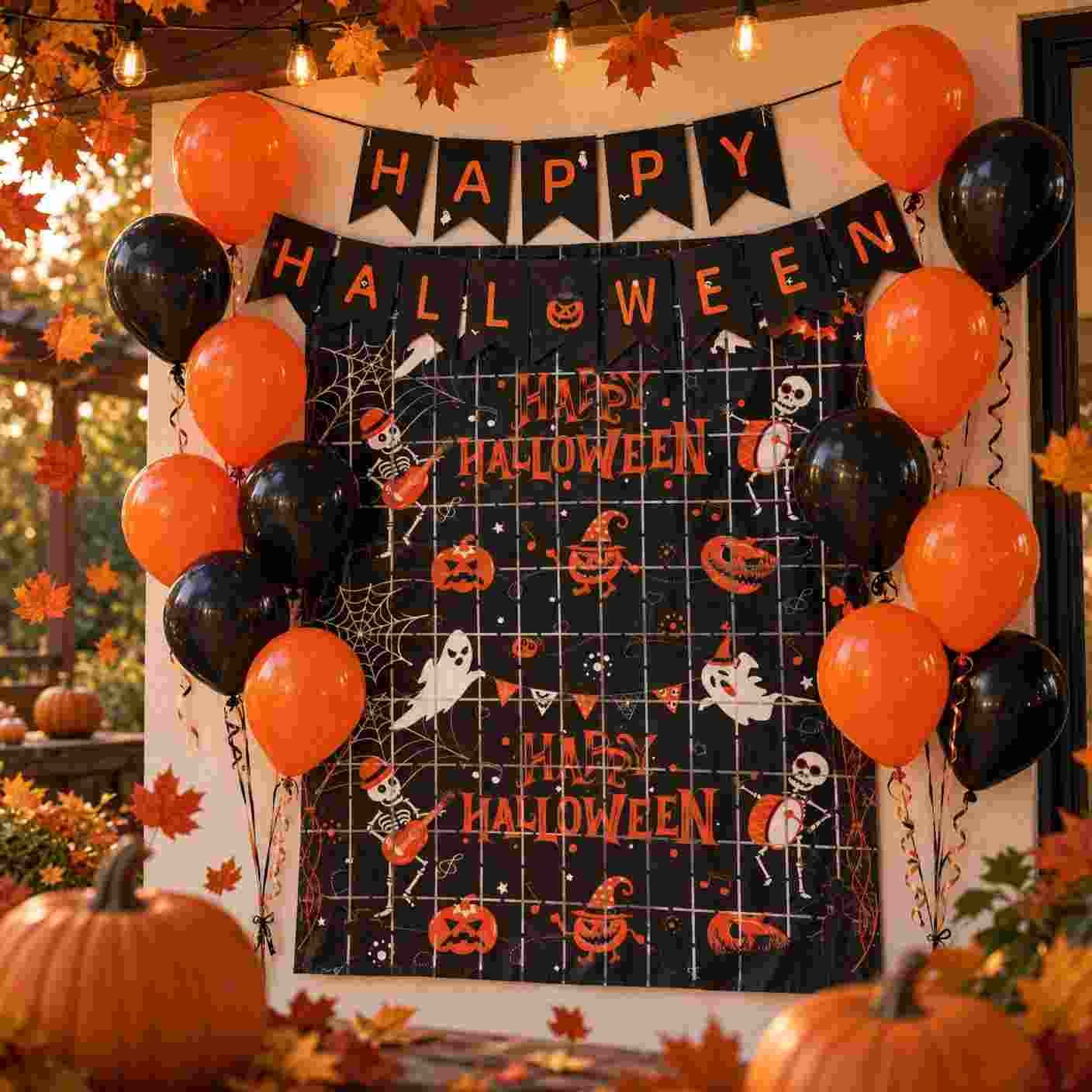 Set de Decoraci贸n para Fiestas Halloween con 16 piezas