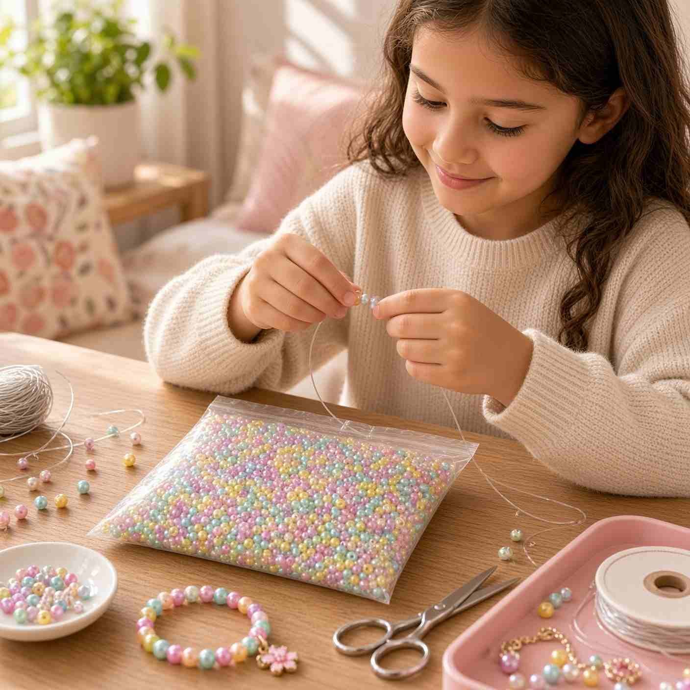 Bolsa con 250 g perla Sintetica Colores