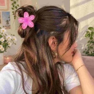 Pinzas Hawainas Brillosas de 2 Colores