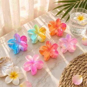 Pinzas Hawainas Brillosas de 2 Colores - Imagen 2
