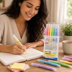 Estuche de 6 Plumones en tonos Pastel
